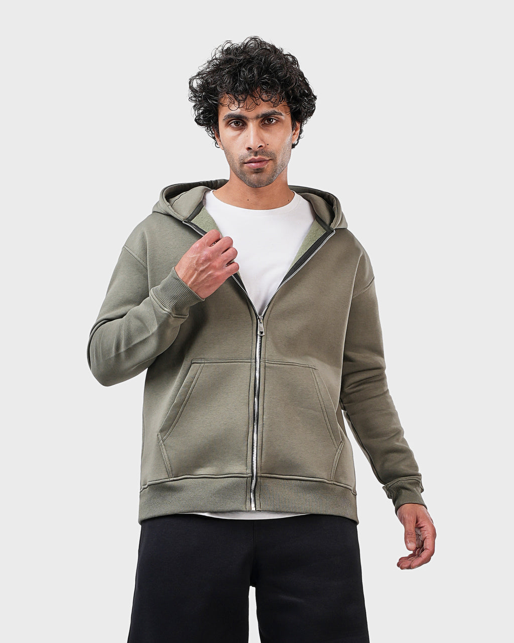 Zipped Sweat Shirt