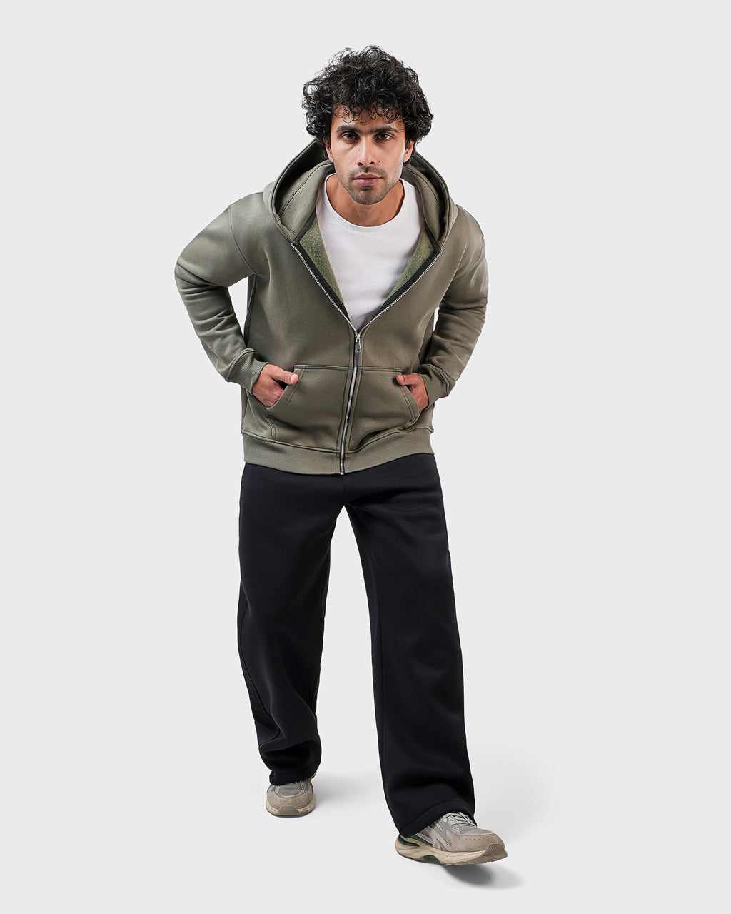 Zipped Sweat Shirt