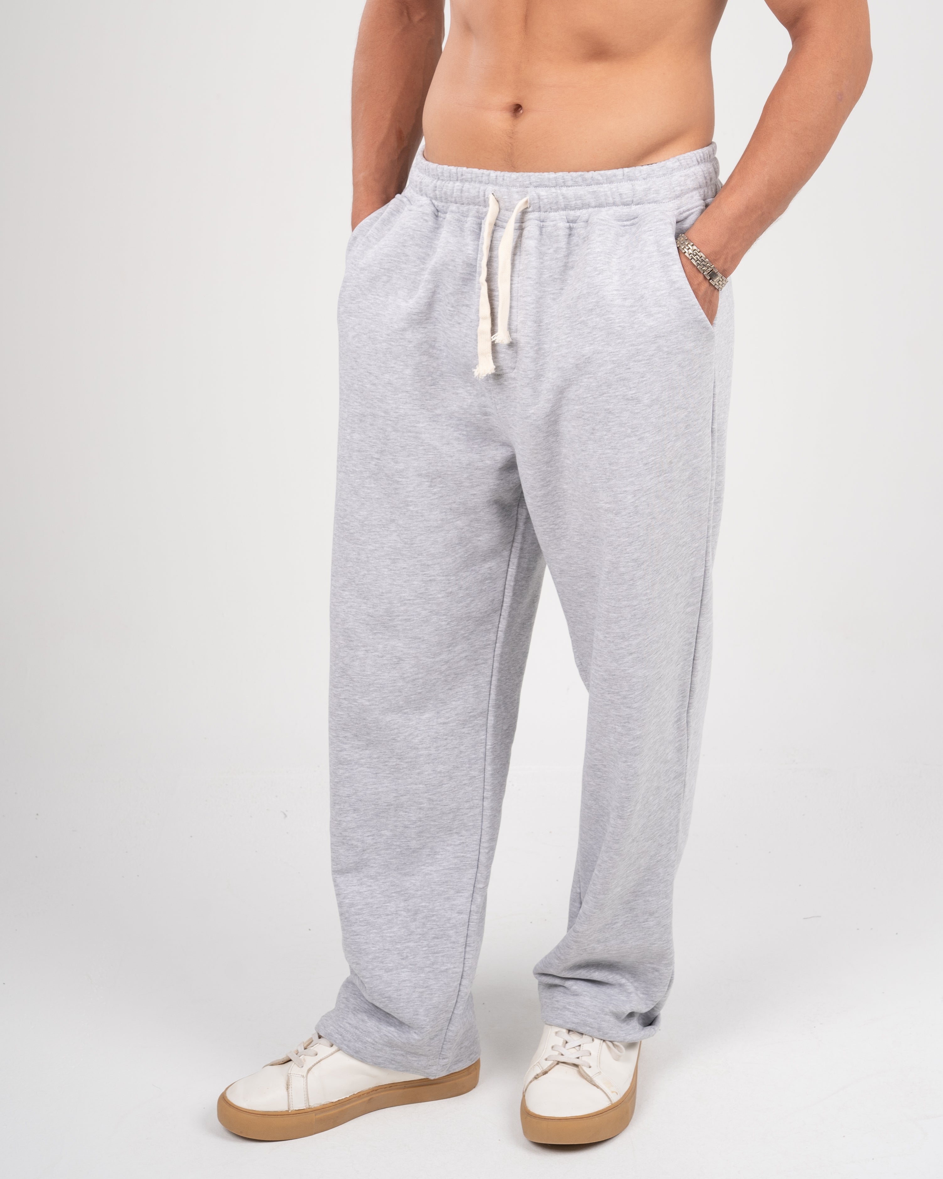 Gray sweatpants