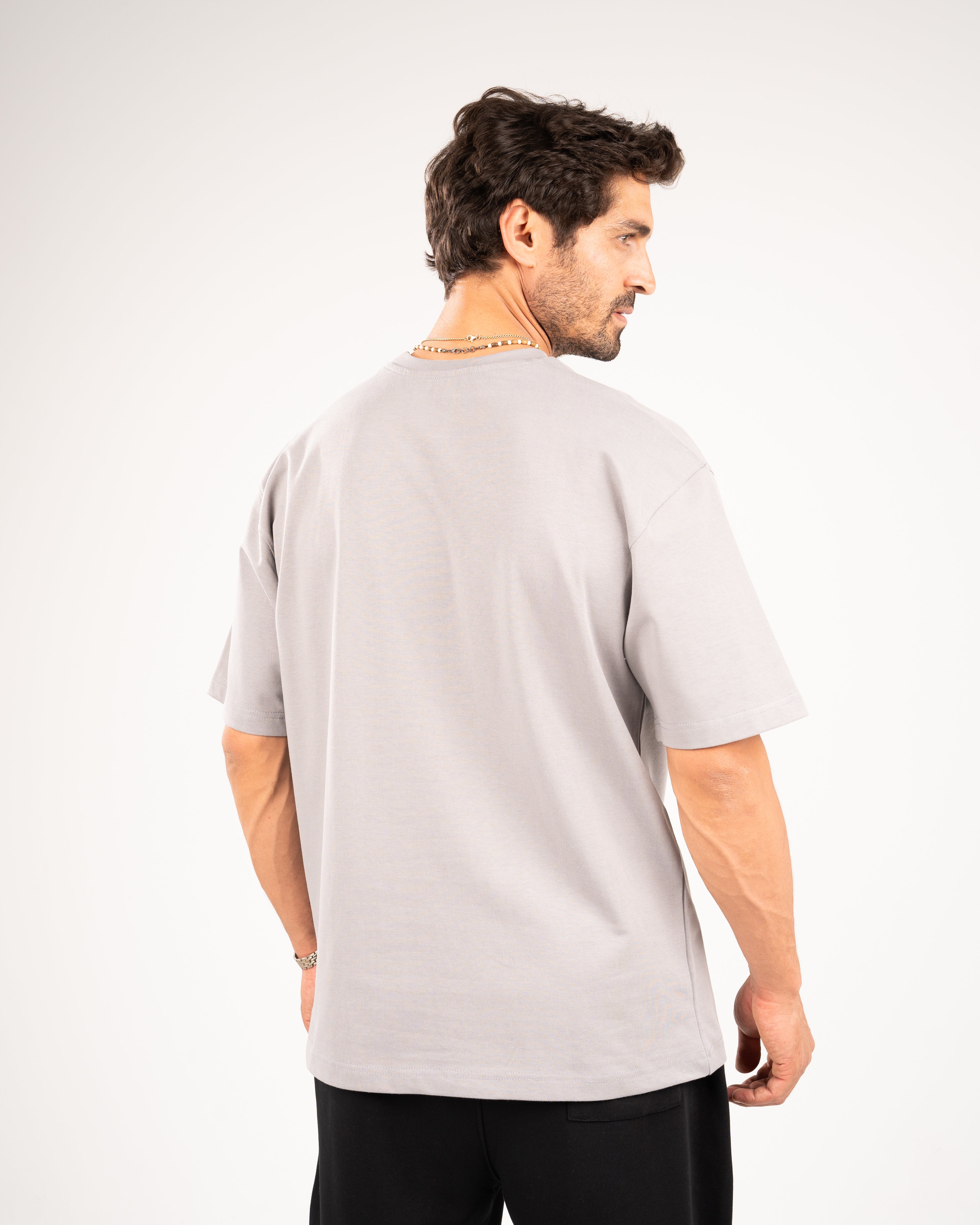 Oversized gray T-shirt