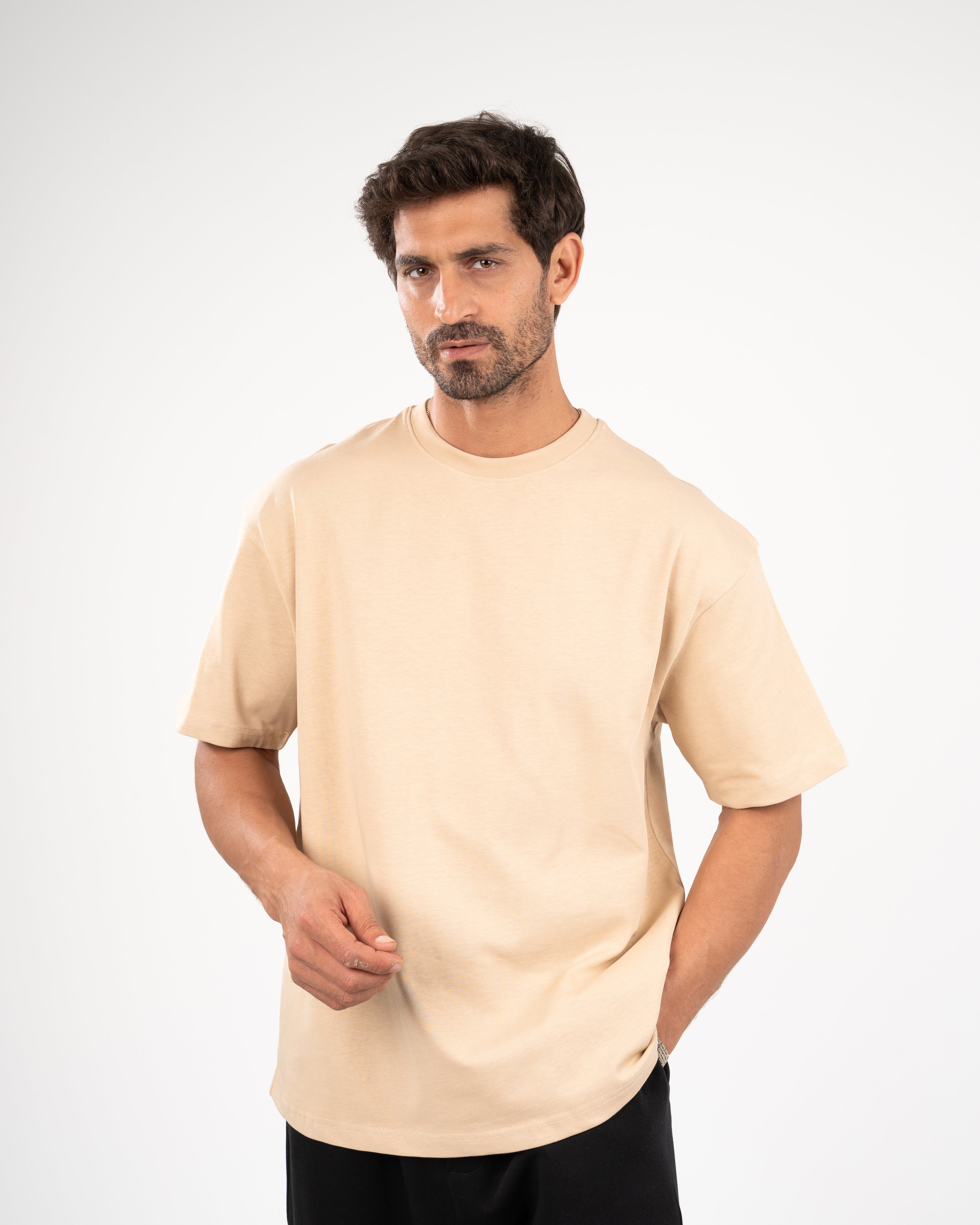 Beige oversized T-shirt