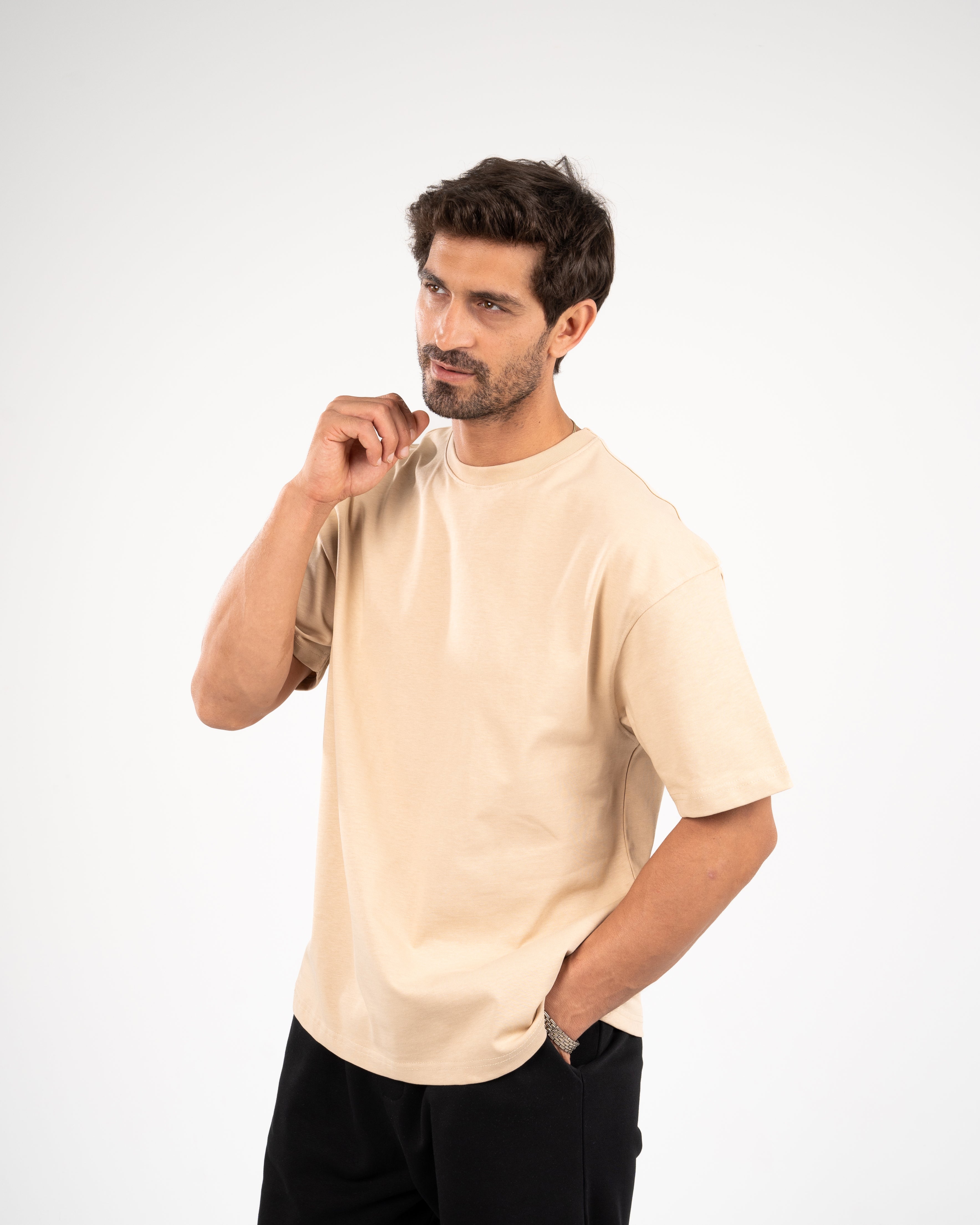 Beige oversized T-shirt