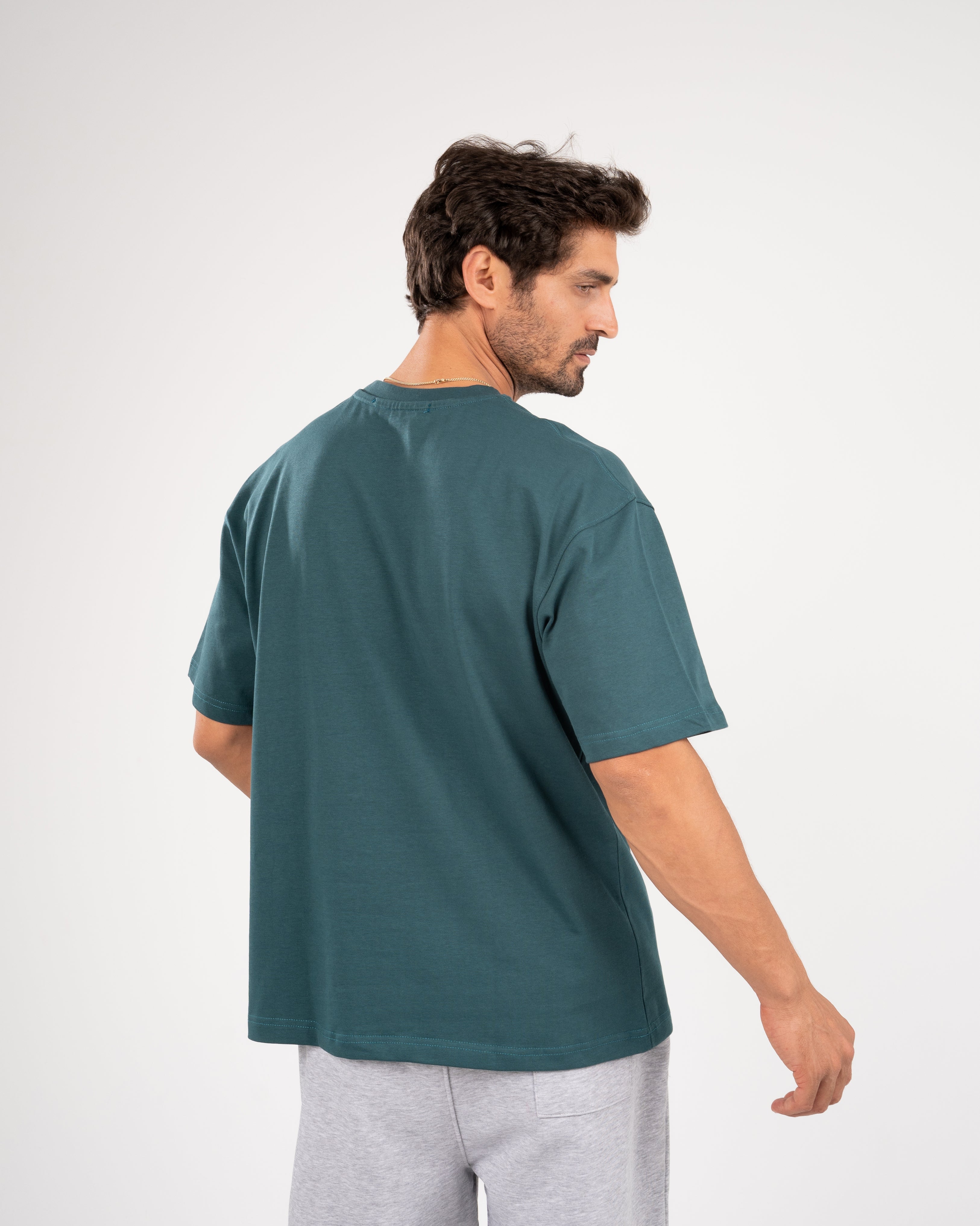 Oversized T-shirt, olive green