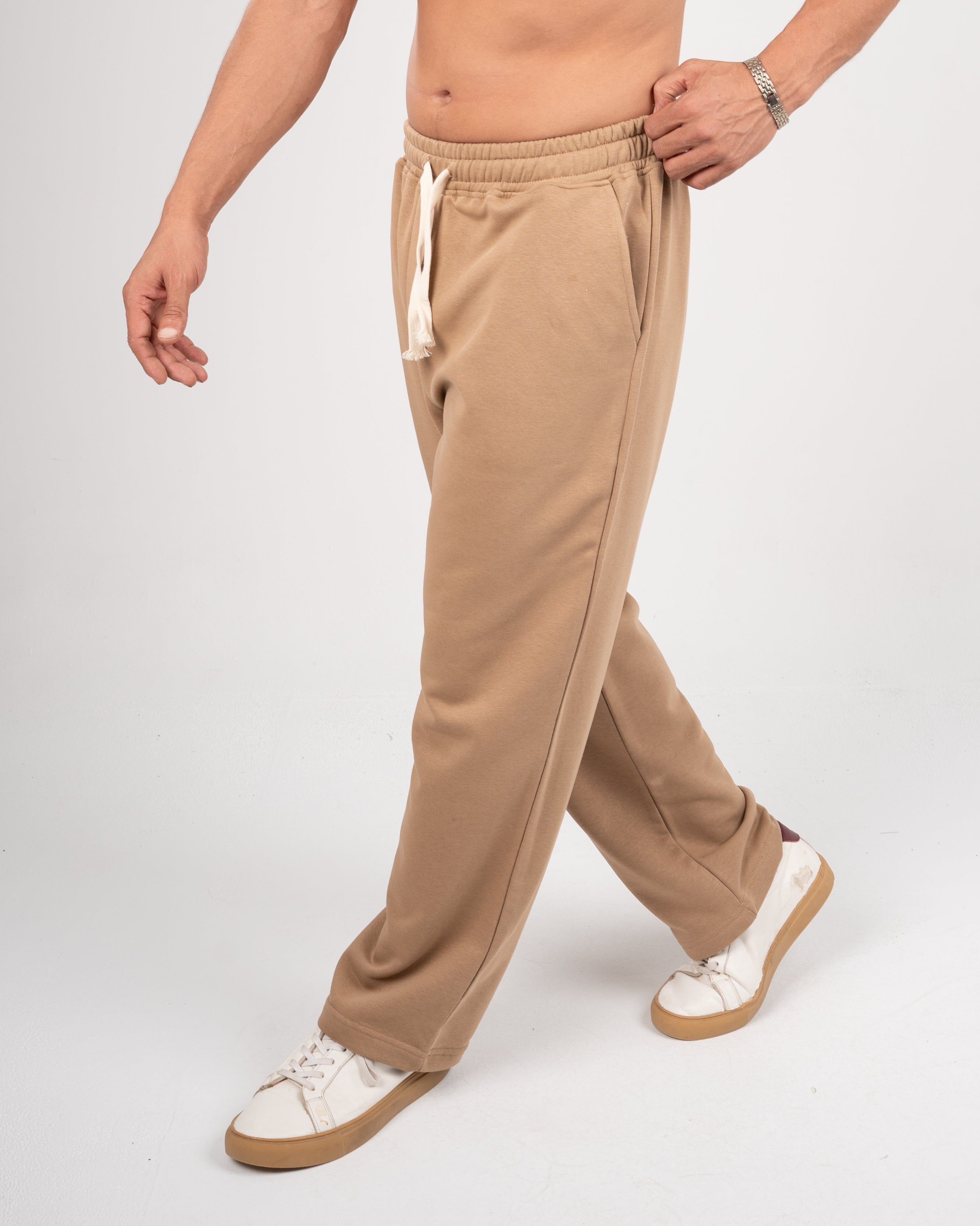 Beige sweatpants