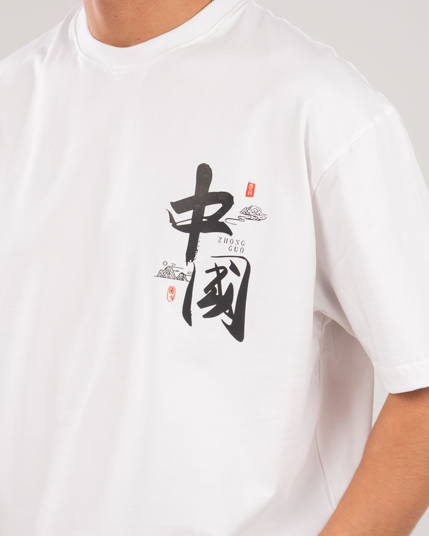 print White T_shirt