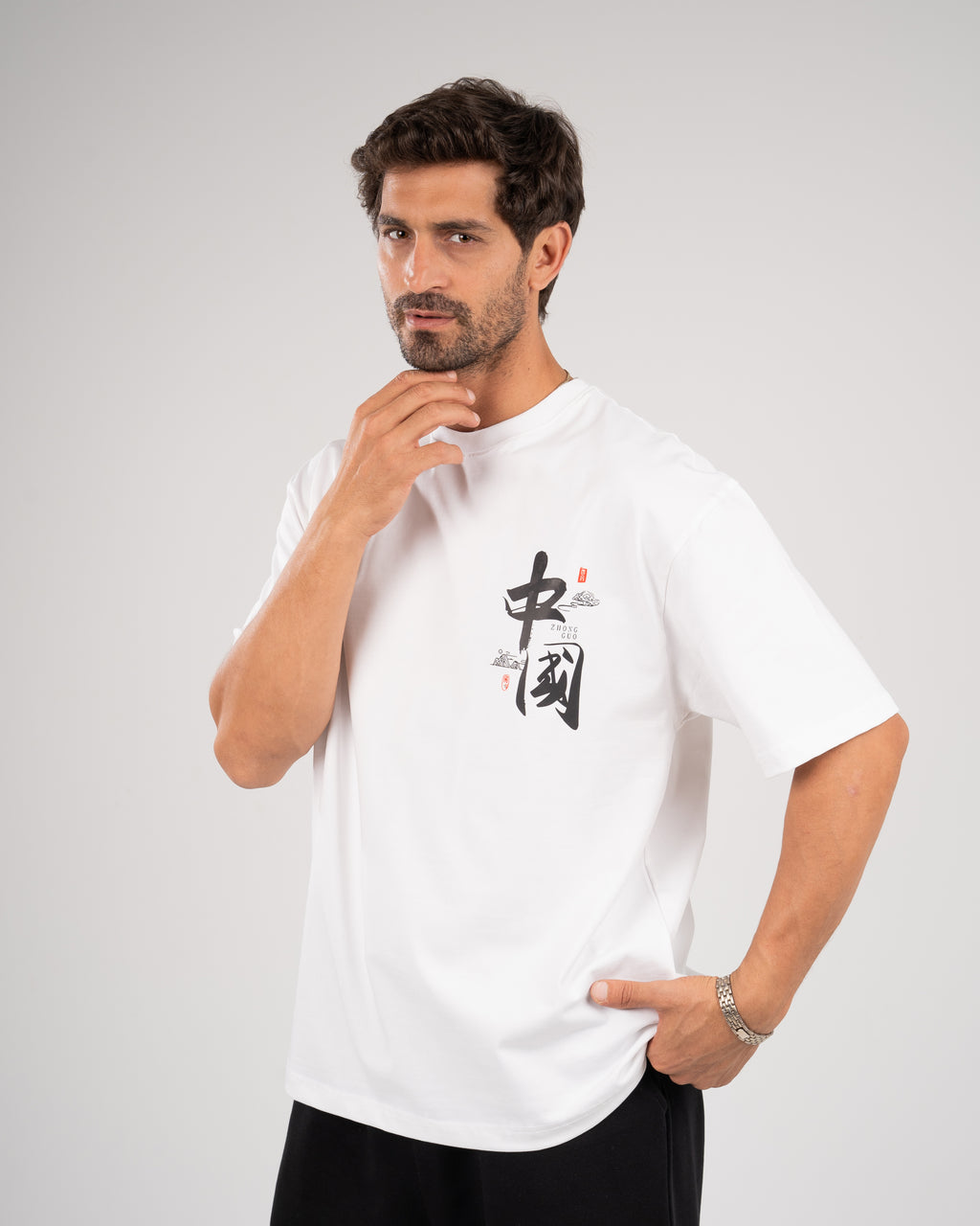 print White T_shirt