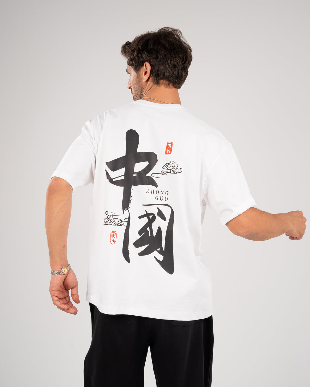 print White T_shirt