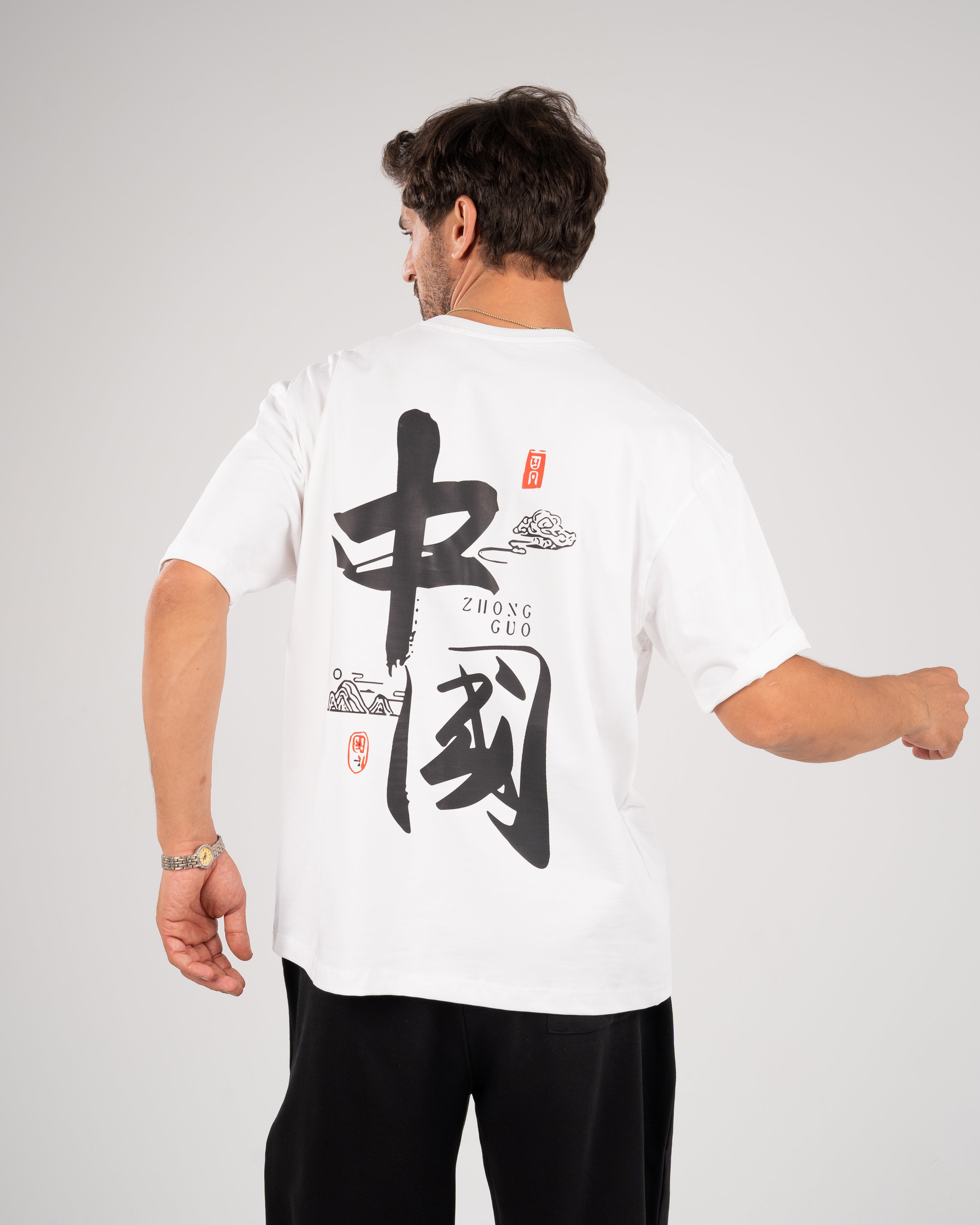 print White T_shirt