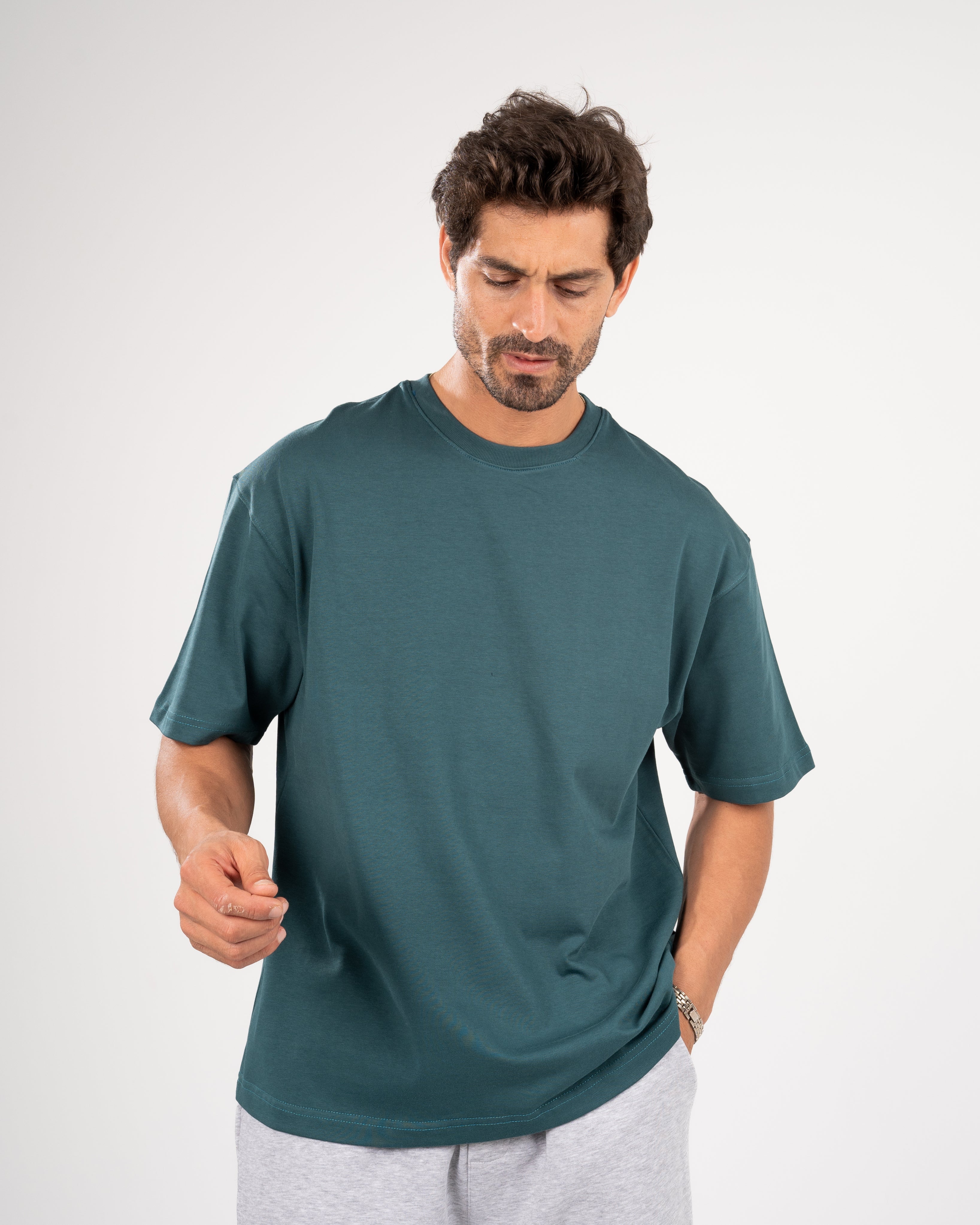 Oversized T-shirt, olive green