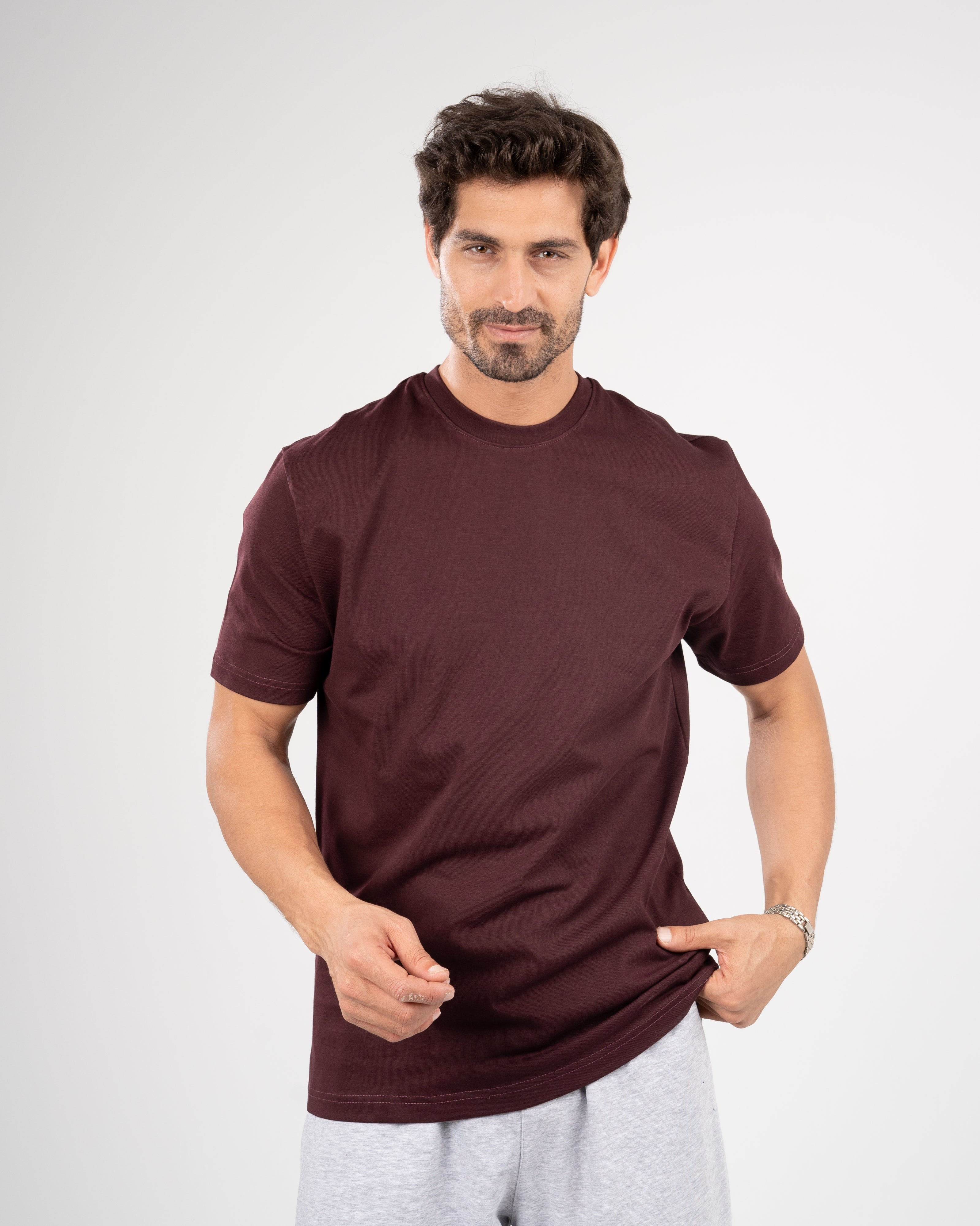Classic Fit Burgandy T-shirt