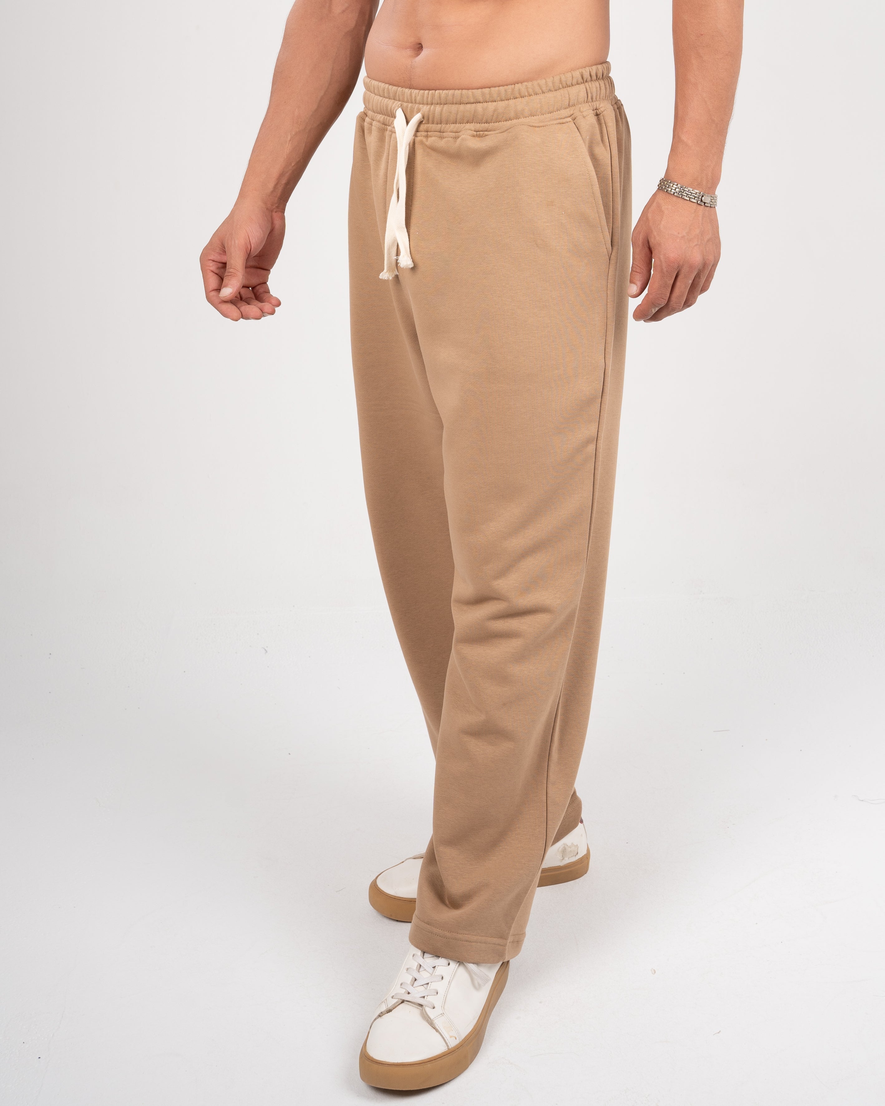 Beige sweatpants