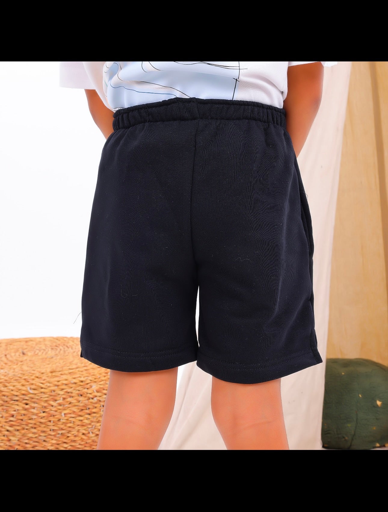 black kids shorts